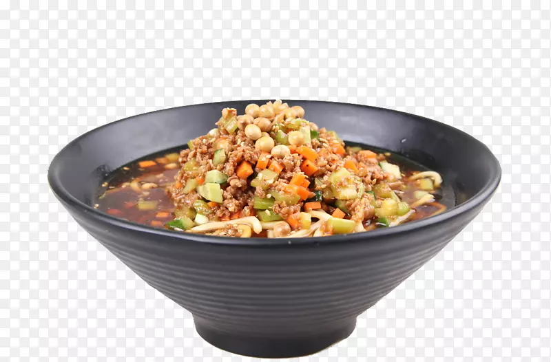 重庆早餐店马拉唐面-豌豆混合酱面形象