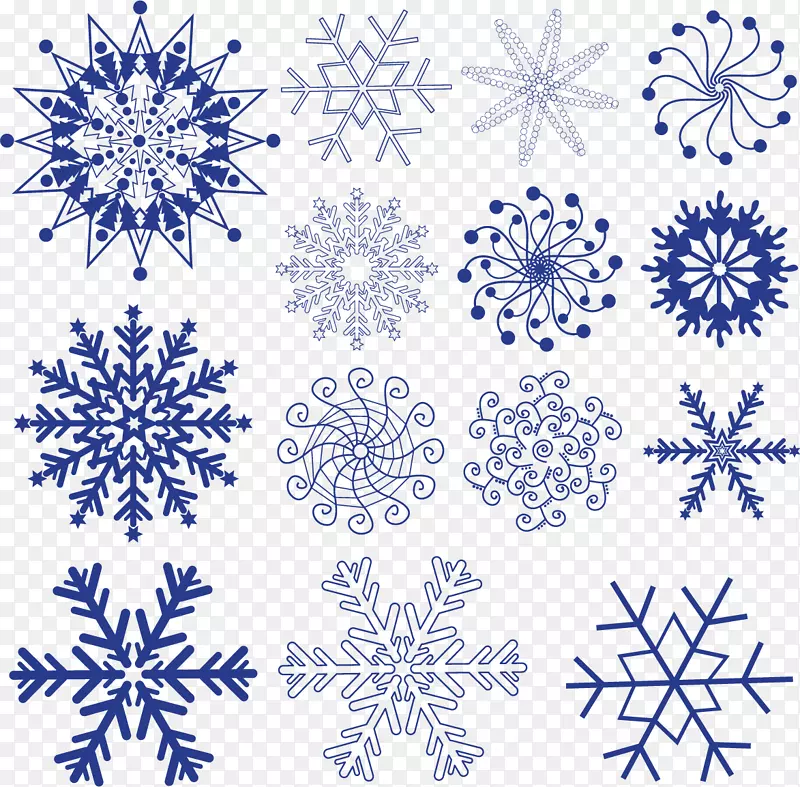 雪花纹身机凯尔特结-蓝色雪花图案材料