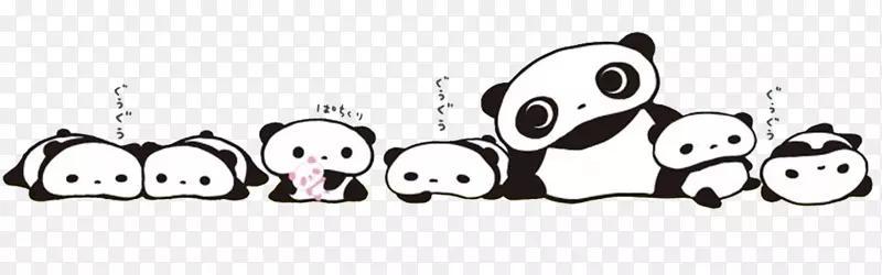 大熊猫熊三-x画-卡通熊猫家庭