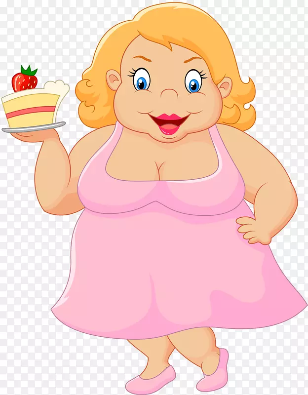 蛋糕女人胖图-胖女人拿蛋糕