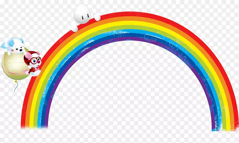 狗图形设计彩虹-彩虹