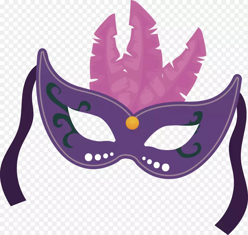面具紫色狂欢节-紫色面具载体