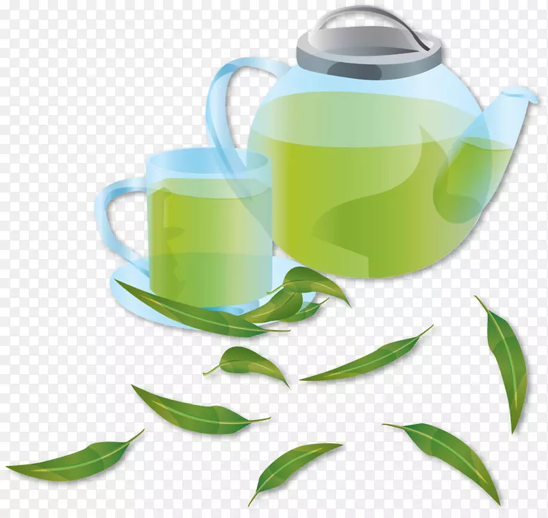 绿茶咖啡花茶茶壶绿茶