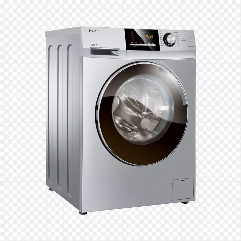 洗衣机海尔洗衣洗涤剂家用电器-海尔洗衣机装饰设计免费材料
