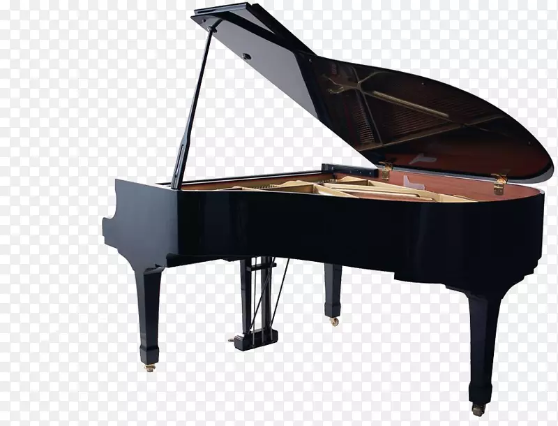 乐器钢琴复调-黑色高钢琴
