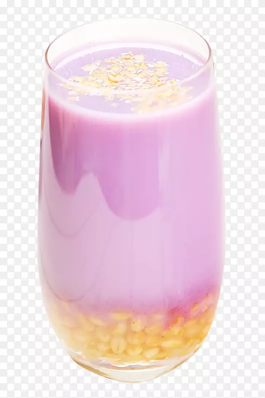 山药紫粉马铃薯-一大杯浸泡过的紫色土豆粉