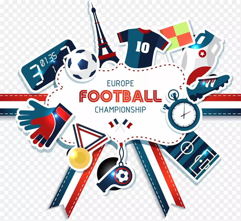 欧足联欧洲足球锦标赛足球运动员运动海报