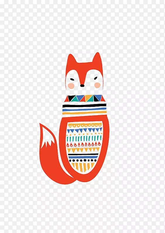 动物插图画狐狸插图-狐狸