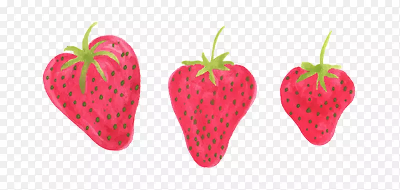 草莓奶昔-红色草莓