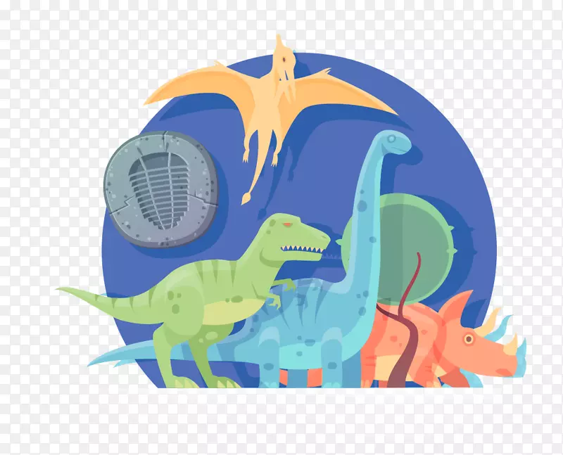 暴龙恐龙插图-恐龙
