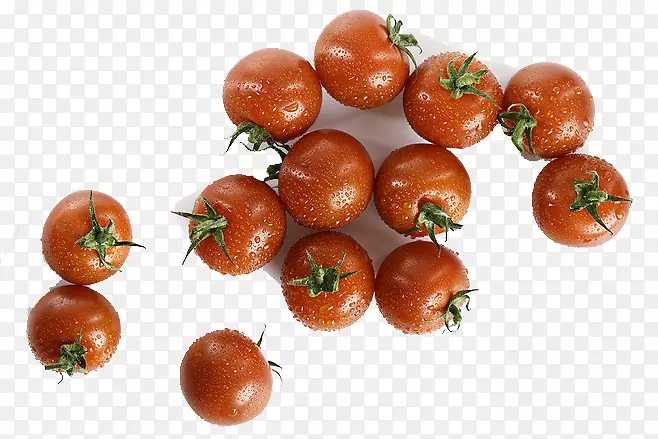 樱桃番茄沙拉蔬菜汤摄影-许多西红柿