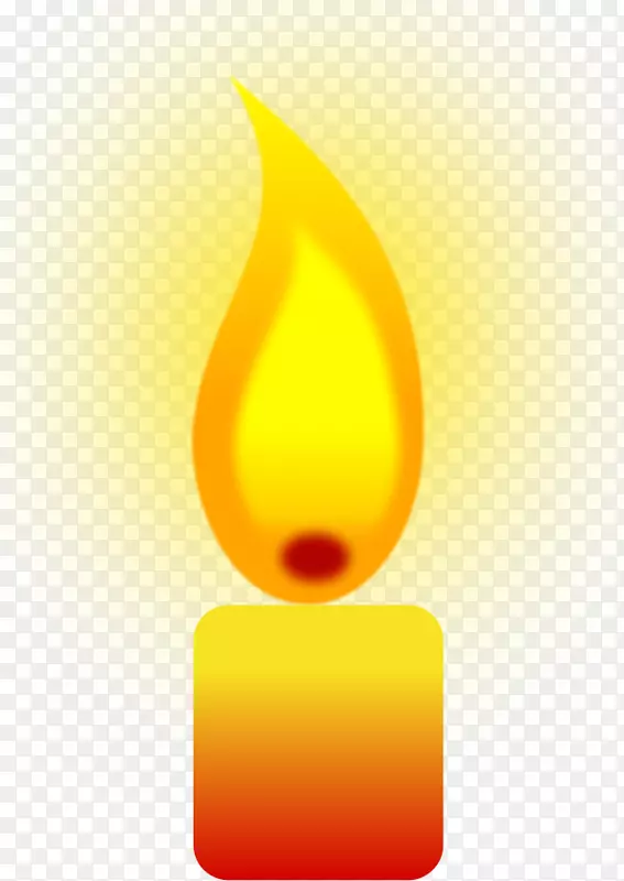 黄色液体蜡墙纸-蜡烛火焰剪贴纸