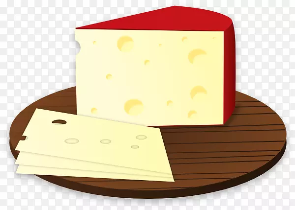 山羊奶酪牛奶夹艺术-意大利香肠三明治剪贴画