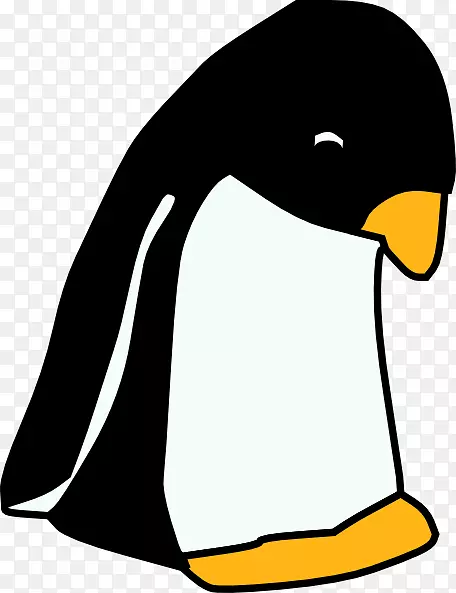 企鹅悲伤绘画剪贴画-悲伤的企鹅剪贴画