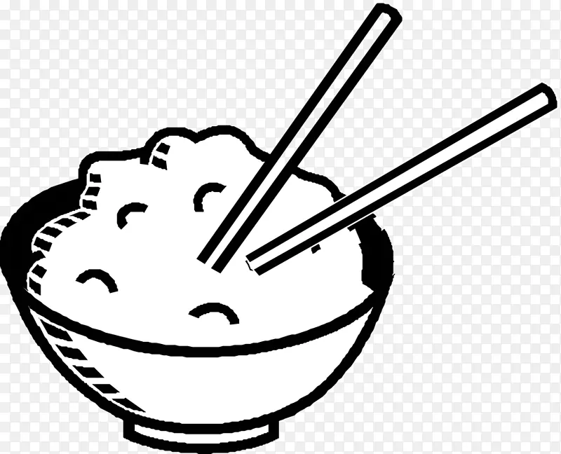 炒饭，菜，海南鸡，米饭剪贴画-饭碗剪贴画
