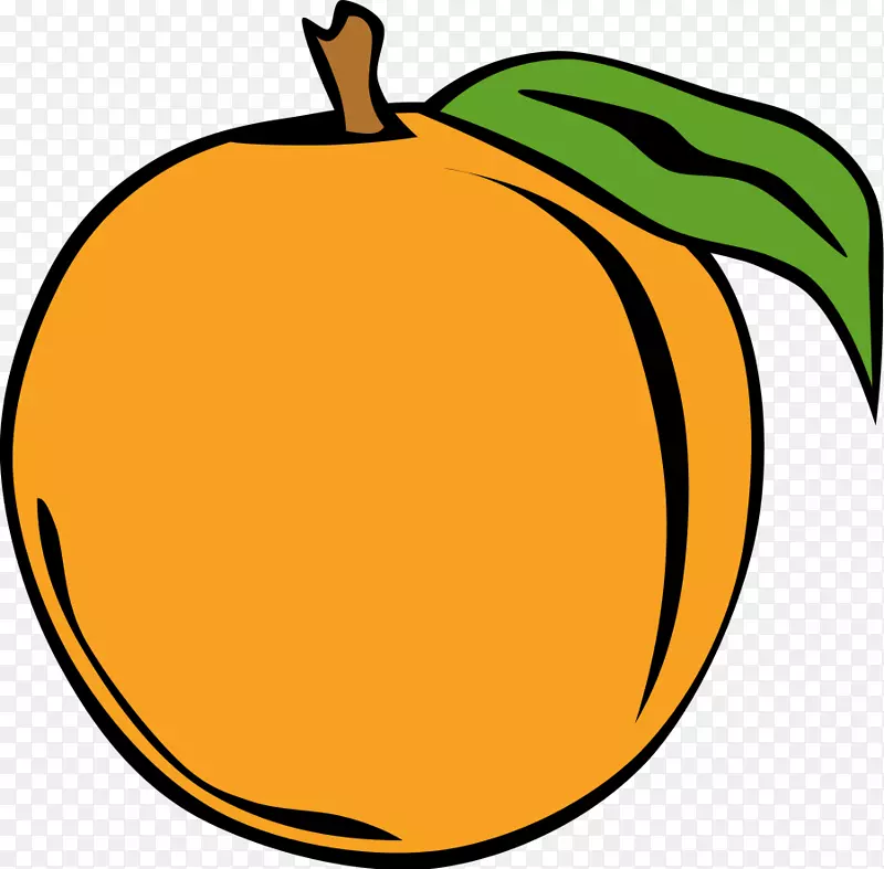 桃子免费内容剪辑艺术-透明水果剪贴画