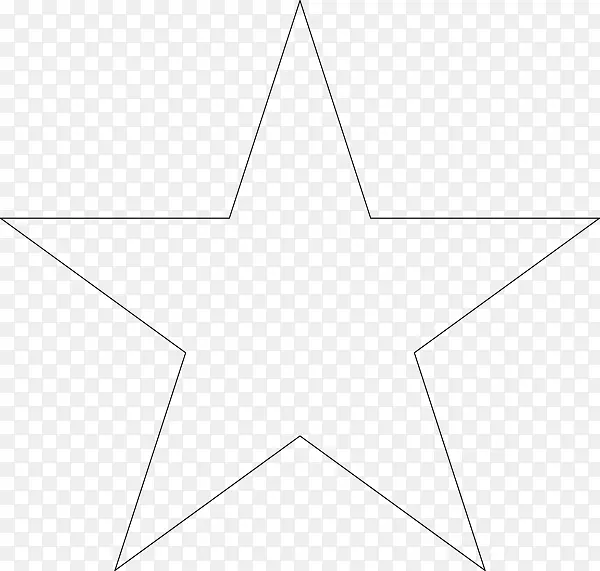 白色三角形对称面积图案-恒星轮廓