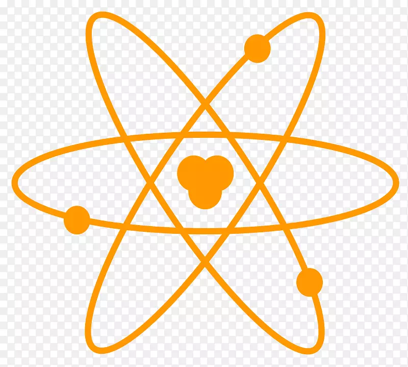 科学原子符号剪辑艺术化学原子剪贴画