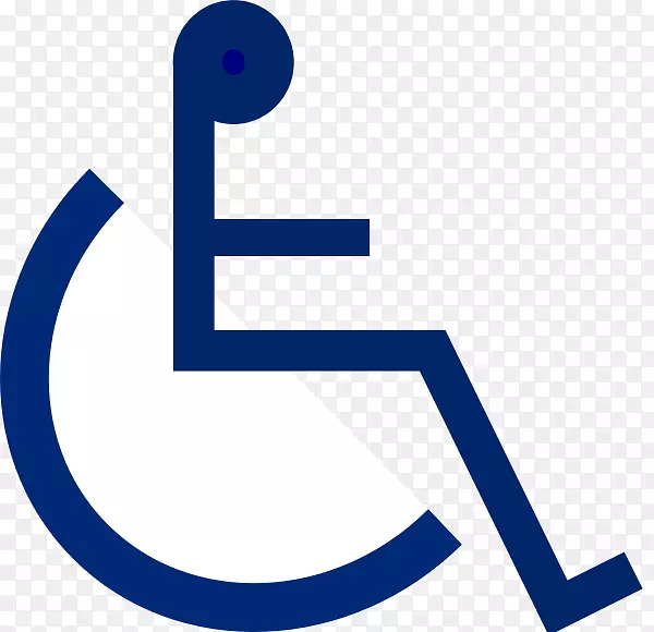 残疾人停车许可证残疾标志国际通行标志剪贴画-轮椅轮缘悬崖