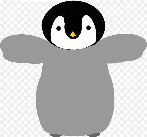 小企鹅剪贴画-悲伤的企鹅剪贴画
