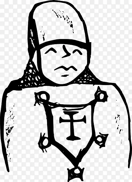 据点：十字军，中世纪，第七次十字军征战剪贴画