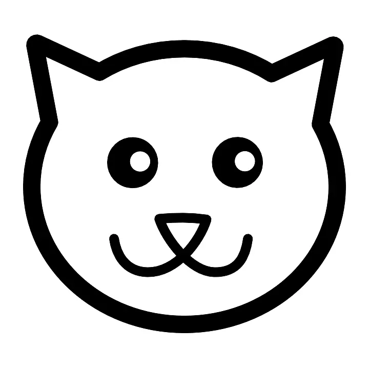 猫画杰克-欧灯笼图案-公共领域线艺术