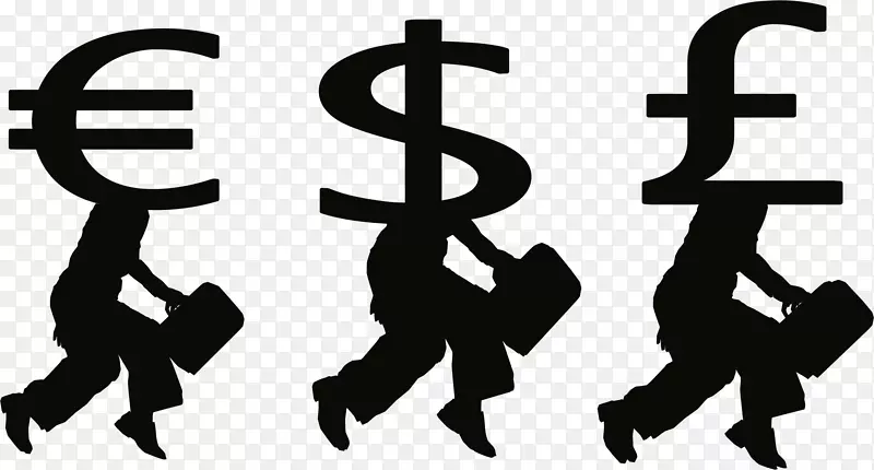 货币外汇市场货币符号剪贴画-大钱币剪贴画