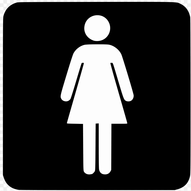 公共厕所女用剪贴画-女性符号