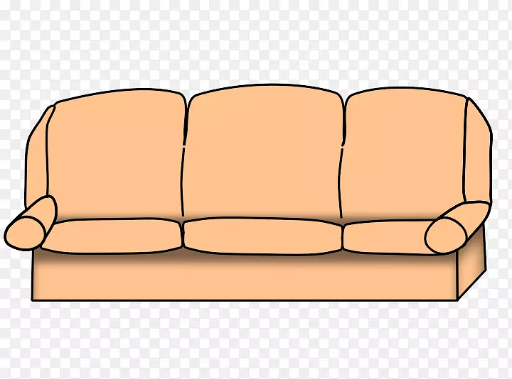 沙发版税-免费动画客厅剪贴画-更多剪贴画
