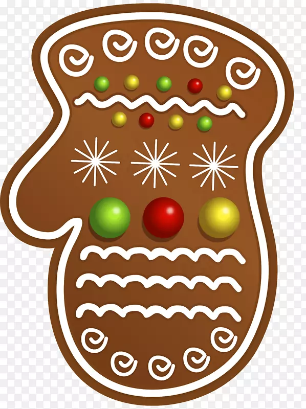巧克力曲奇糖果手杖圣诞曲奇剪贴画