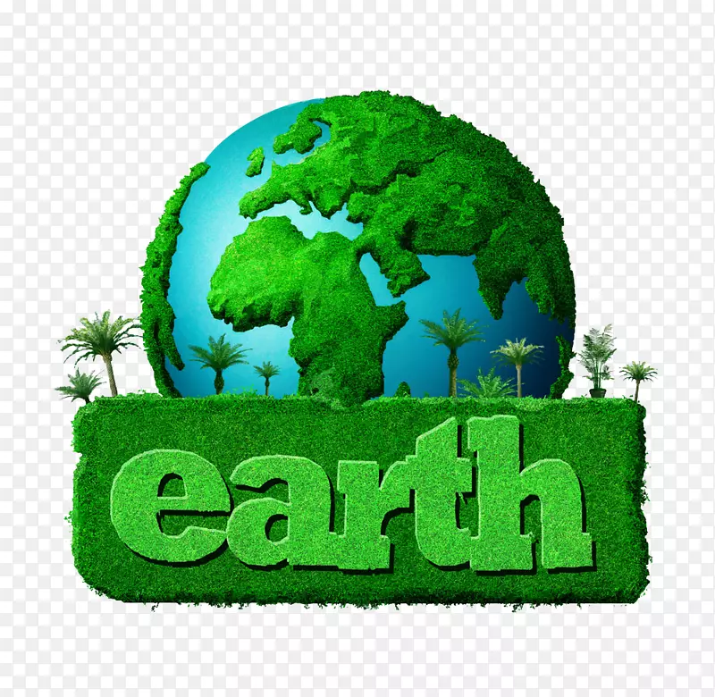 地球日四月二十二日自然环境循环再造-绿色地球