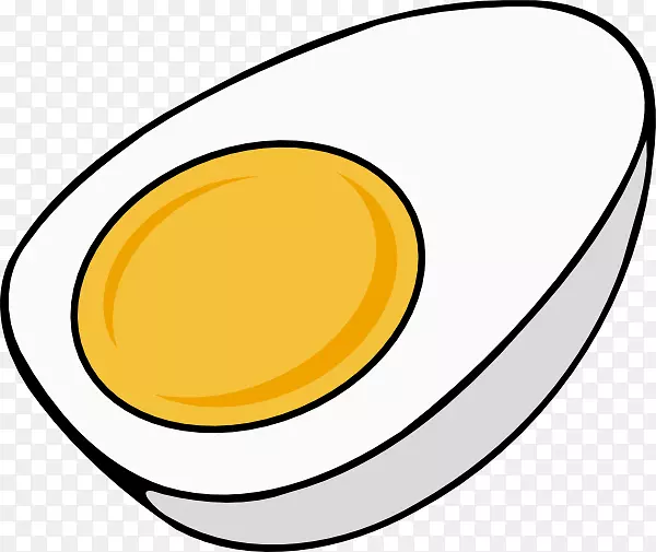 煎蛋鸡煮蛋夹艺术半圆