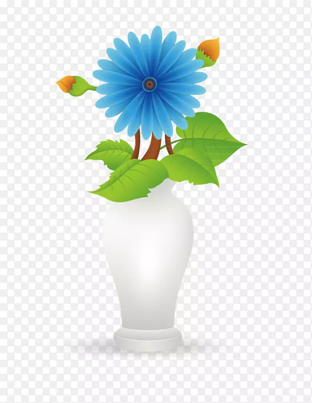 花卉设计花瓶菊花-菊花盛开