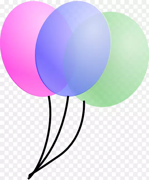 气球生日剪贴画-气球图片