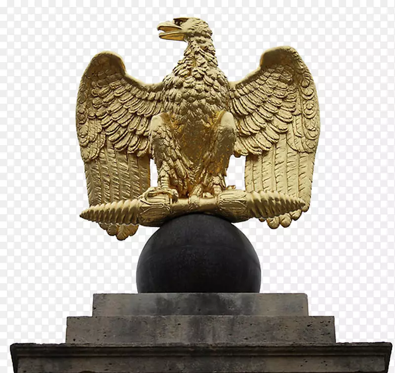 枫丹白露宫拿破仑一世在他的皇位上戴着帕拉迪索鹰-金雕雕像