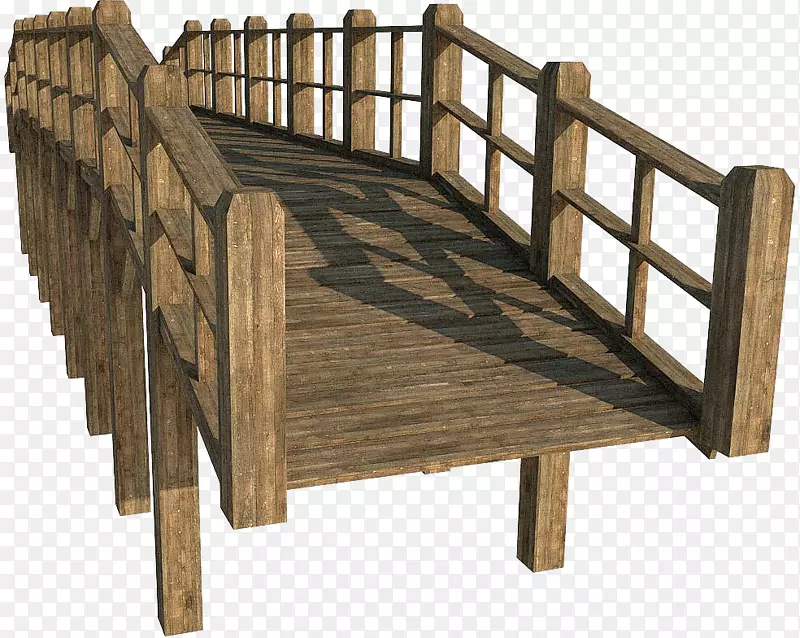木桥木夹艺术桥