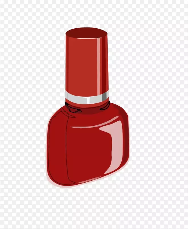 指甲油化妆品口红-红色指甲油
