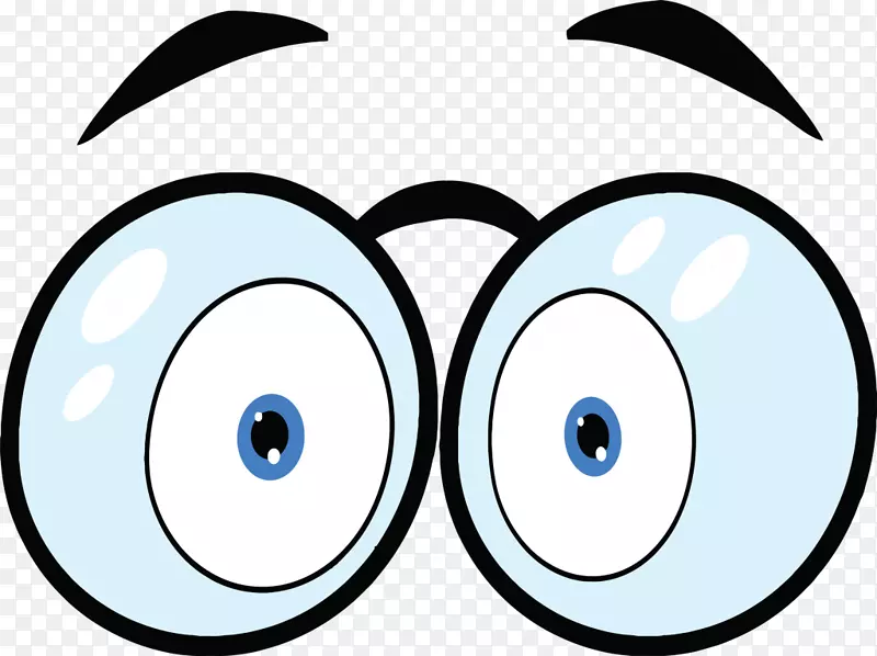 眼镜眼睛卡通剪辑艺术-酷卡通眼镜