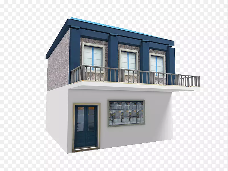 窗房渲染阳台-房屋渲染