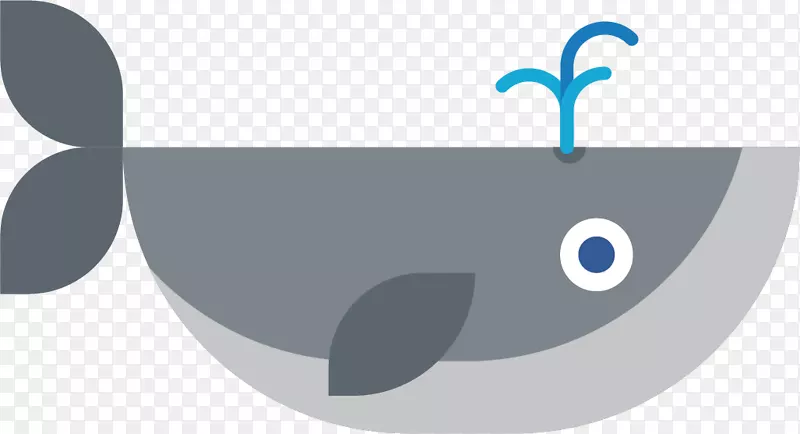 可伸缩图形鲸鱼图标-露脊鲸