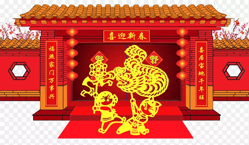 传统节日团圆饭-庆祝新年