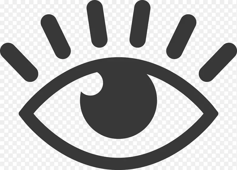 眼睫毛图标-手绘大眼睛材质图