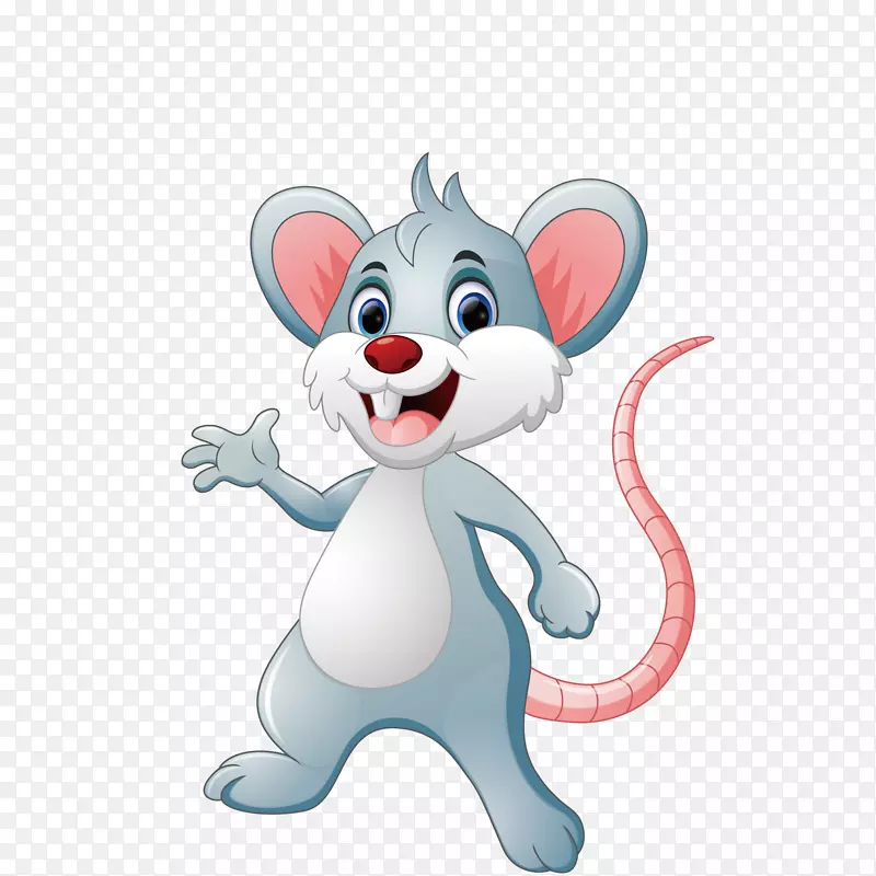 鼠标卡通免费插图-可爱的小老鼠