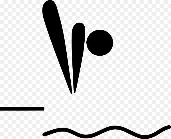 2012年夏季奥运会跳水标志剪贴画-跳水剪贴画