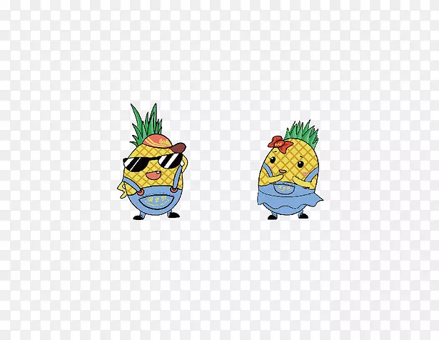 菠萝热带水果卡通菠萝