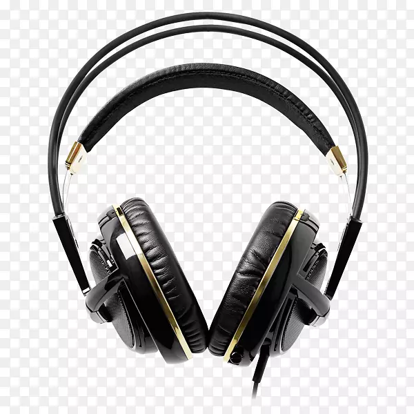 传声器耳机钢系列电脑游戏耳机黑色耳机