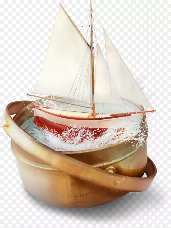 香港帆船剪贴画-风帆装饰图案