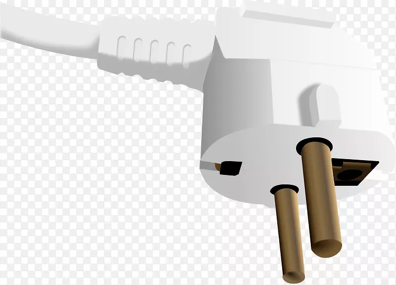交流电源插头和插座欧洲插头电源线夹