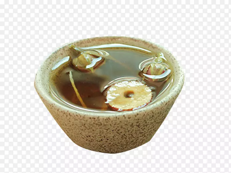 生姜茶生姜啤酒.姜茶材料瓷碗