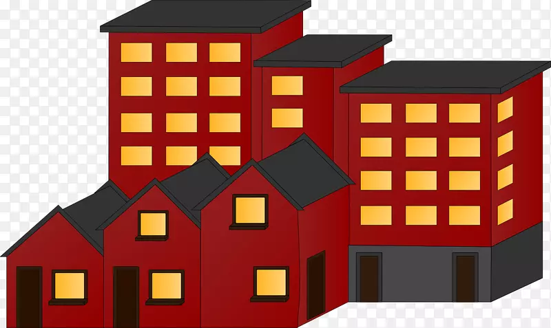 住宅剪贴画-红色房屋